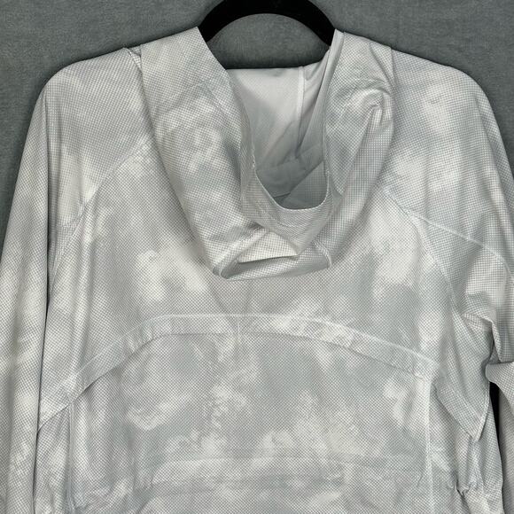 Athleta Jacket Womens Large Gray Full Zip Hoodie Running Activewear Windbreaker - Picture 4 of 14